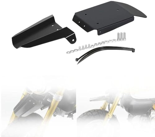 Kotflügel-Schutzblech, kompatibel mit Monkey 125 Z125 2019–2024 Motorrad-Aluminium-Schutzblech (schwarz)