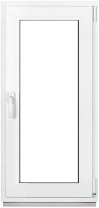 Framex Ventana de plástico blanco ancho x alto 50 x 120 cm (500 x 1200 mm) 3 compartimentos (32 mm) giratorio inclinación DIN izquierda – Premium – Todos los tamaños