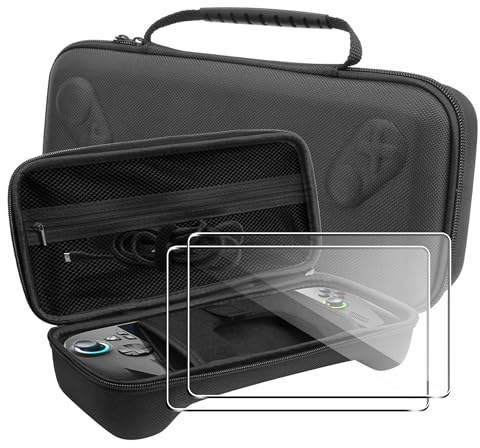 Fhyeugfy - Funda para ROG Xbox Ally/ROG Xbox Ally X + [2 piezas] Protector de pantalla de vidrio templado accesorio,Carcasa para ROG Xbox Ally/Ally X Carcasa