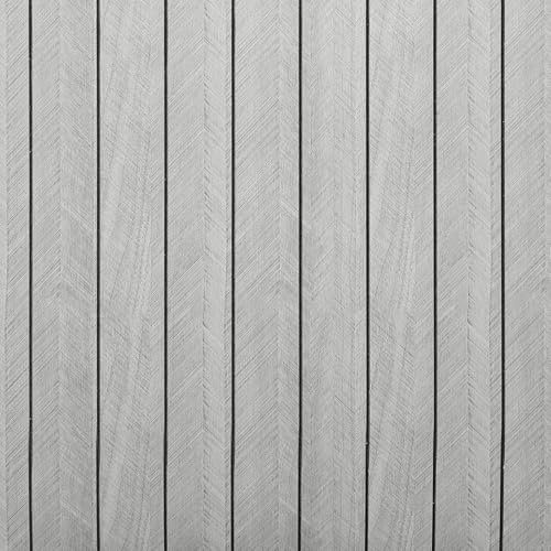 Anttyscar Peel and Stick Wallpaper Grey Wood Slat Self Adhesive Wallpaper Natural Wood Effect Textured 3mm Thick Removable Panel Wall Paper for Kitchen Bedroom Office Decorative 300x40cm