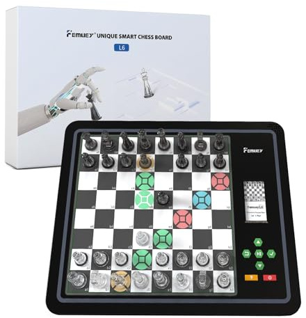 Electronic Chess Set,L6 Computer Chess Board Game Magnetic Talking Smart for Beginners Electronic Board
