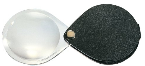 Eschenbach Optik Lupe Einschlaglupe classic, 3,5 x Vergrößerung, Durchmesser 60 mm, rund, schwarz