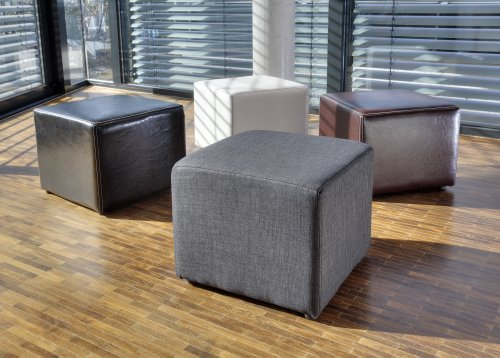 Actona Company Condo Hocker mit Stoffbezug in anthrazit