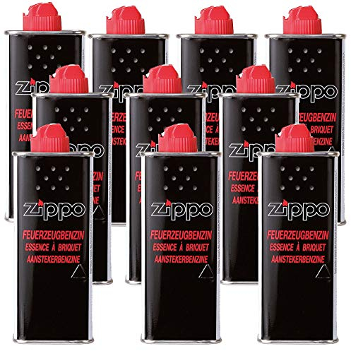 Zippo Feuerzeugbenzin Nachfüll-Flasche, 125 ml (10er-Pack) (Feuerzeug)