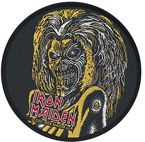 Iron Maiden Eddie Unisex Patch Standard 100% Polyester Band-Merch, Bands