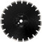 PRODIAMANT Asphalt Diamanttrennscheibe 350 mm x 25,4 mm Abrasive Diamantblocksegmente für Straßen, Asphalt, Leichtbeton, frischer Beton, Sandstein, Schamott mit tiefversteztem Schutzsegment