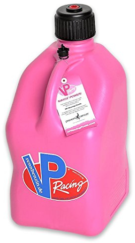 VP Racing Fuels Motorsport Benzinumfüllkanister Eckig + Ausgießschlauch (Pink) 20 Ltr.