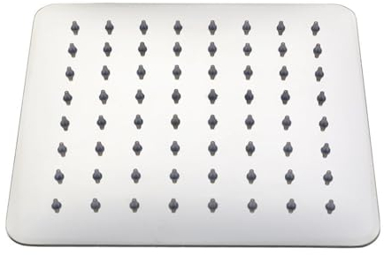 Stilform Luxus Edelstahl Regendusche Quadratisch 20x20 cm ULTRAFLACH | Regenduschkopf für Wand- oder Deckenmontage | Brausekopf mit 210 Antikalk-Düsen | Einbauduschköpfe Bad Wassersparend