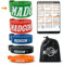 MADGON Resistance Bänder (als Einzelband in 5 Stärken oder im Set). Reißfeste & haltbare Trainingsbänder mit Beutel und PDF Guide. Widerstandsbänder für alle Muskelgruppen. Fitness Band Loop