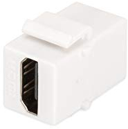 DIGITUS Keystone-Kupplung HDMI 2.0 - Für DN-93832 - Reinweiß (RAL 9003), Multimedia