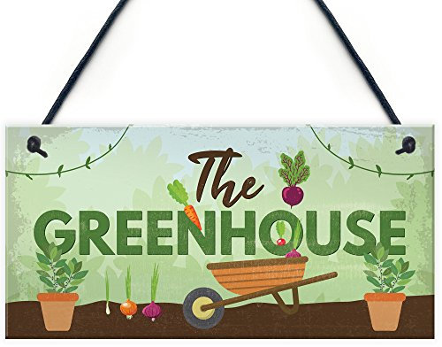 Red Ocean The Greenhouse Plaque Garden Shed SummerHouse Sign Dad Grandad Mum Nan Birthday Gift