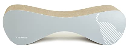 myKotty Stabile Kratzbank VIGO – Robustes Kratzmöbel für anspruchsvolle Katzen – Perfekt für Spielen, Liegen & Kratzen – Sicher & Ungiftig – 71x21x25 cm – Grau