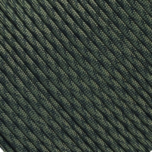 Paracord Parachute 550 Seil Typ III 7 Stränge, über 300 Farben, Olive Drab and Moss Camo, 1 Foot