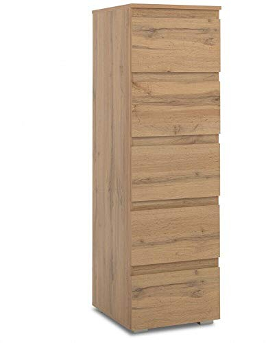 DEINE TANTE EMMA 002618 Image 6 Honig Eiche Nb. 5 Grosse Schubladen Kommode Beistellkommode Sideboard Hochschrank ca. 40 x 131 x 45 cm