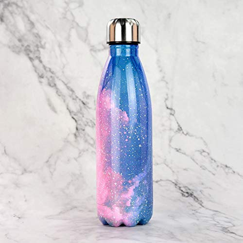 JIUJ K12 Bouteille d'eau de sport en acier inoxydable sous vide étanche 500 ml