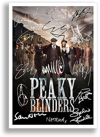 Peaky Blinders Cast Signiertes Autogramm A4 Poster Foto BBC TV Show Serie Staffel Gerahmtes Erinnerungsstück Geschenk (nur Poster)