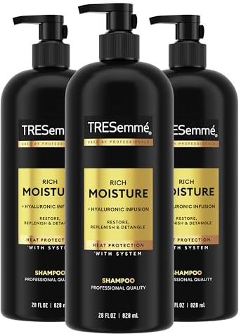 TRESemmé Rich Moisture Hydrating Shampoo for Dry Hair 28 oz 3 ct