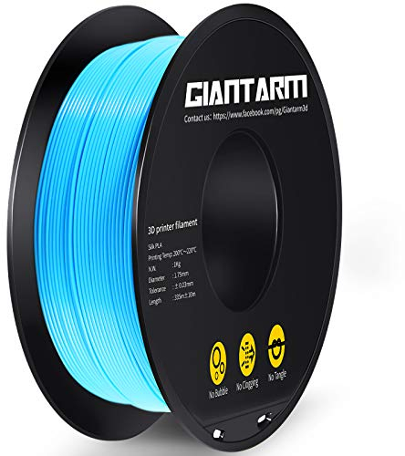 Filamento PLA 1,75 mm, filamento stampante 3D GIANTARM Bobina PLA 1 kg (Blu acqua)