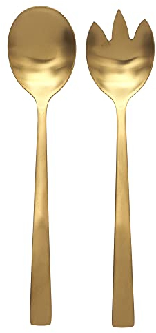 SET 2 CUBIERTOS SERVIR DORADOS