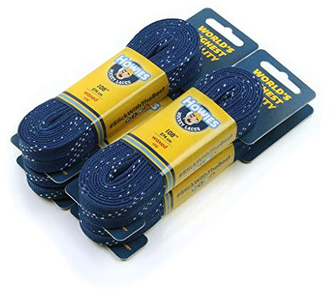 HOWIES WAXED HOCKEY SKATE LACES, Größe:96 = 244cm, Farbe:blau