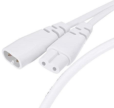 sourcing map T5 LED Tube Extension Cable 2 Pin 30CM Male to Female Cord LED Integrated Light Tube Fixture 4Pcs