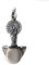 Colgante Virgen del Pilar tricornio Guardia Civil plata Ley 925m macizo 34 mm. detalles realistas