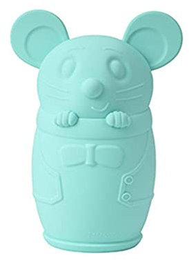 Uteruik Silicone Hot Water Bottle with Knitted Cover Rat Shaped Hot Water Bag for Pain Relief and Hot & Cold Therapy 500ml (#F)