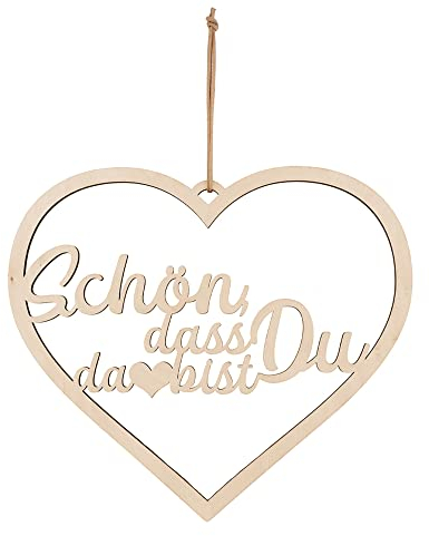 Spruchreif · Deko Loop · Holz-Dekohänger · Wanddeko · Türkranz · Hoop · Deko Loop mit Schriftzug · Loop in Herzform · Deko Loop Trockenblumen
