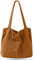 Captain Blues Cord Umhängetasche Damen, Shopper Tasche Schultertasche Damen Groß Tote Bag für Arbeit, BüRo, Reisen, Einkaufen, Schule, Uni und Alltag (Braun)