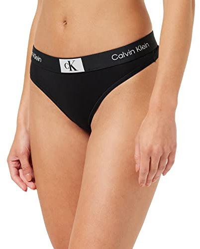 Calvin Klein String Femme Tanga, Noir (Black), L