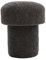 Dekorist Pilz Pouf Hocker, Dekorativ Sitzpouf, Sitzpuff, Fußhocker, Puff Hocker für Wohnzimmer, Outdoor Sitzhocker, Schlafzimmer, 40x40x42h cm, Schwarz