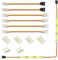 ALITOVE Set di connettori per strisce LED a 3 poli, larghezza 8 mm, sintonizzabile, striscia LED CCT, cavo di prolunga terminale senza saldatura