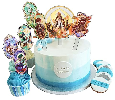 ZhongLi Spiel Kuchen Topper Happy Birthday Party Dekorationen Xiao Spiel Thema Teil Kuchen Karte Dekoration