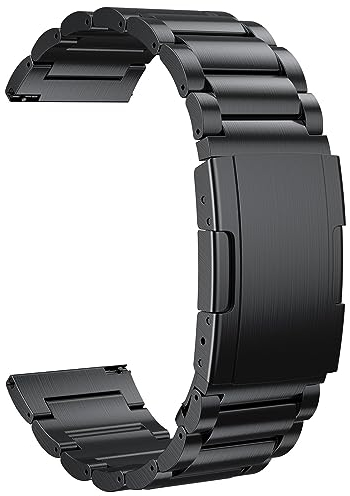 Cinturino In Lega Di Titanio Da 24 Mm Compatibile For Il Cinturino Suunto7/9/9 Baro/D5 Compatibile For Il Cinturino Di Ricambio Suunto Spartan Sport (Color : Noir, Size : Medium)