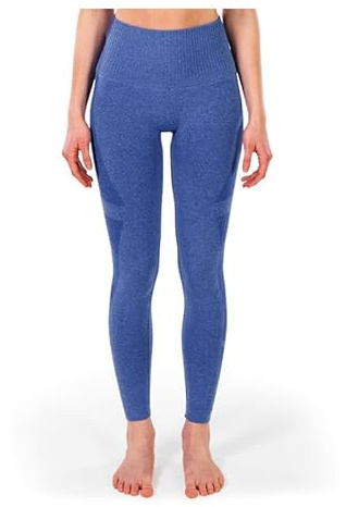 Guam - Leggings Power Fit Colore Blu Cobalto - Tessuto Fibramar (S/M (42-44))