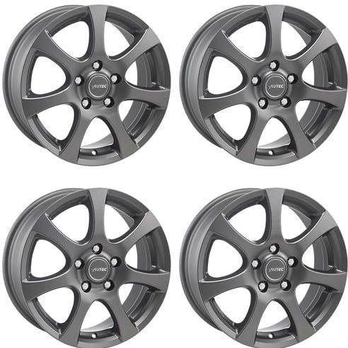 4x Autec Felgen ZENIT 5.5x14 ET38 4x100 Anthrazit matt kompatibel mit VW Golf I Golf II Vento Golf III Lupo Passat Polo up!