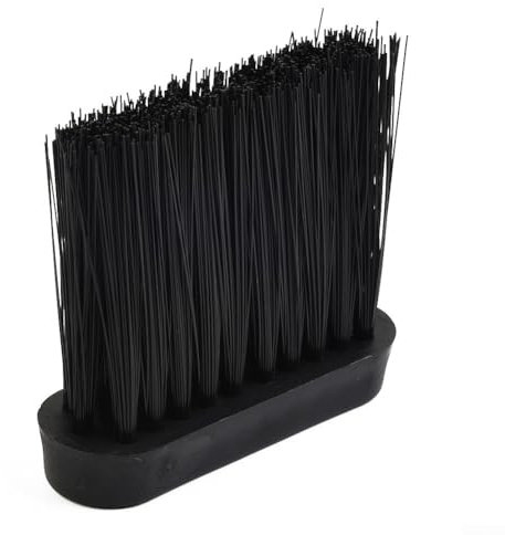 Cepillo para chimenea, cepillo de cabeza oblonga, cepillo de repuesto para chimenea, cepillo de limpieza de chimenea, herramienta de limpieza de cenizas, para limpiar chimeneas, cocinas, estantes (S)