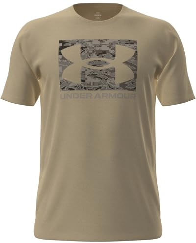 Under Armour Homme UA ABC Camo Boxed Logo T-Shirt, Kaki des Champs/Timberwolf Taupe, S EU