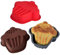 Moldes de Silicona para Tartas,3 Piezas Moldes Molde Galletas, molde Silicona Bizcocho Navidad, Molde Antiadherente de Liberación Rápida para Muffins Puddings Pan