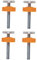 SHOWERORO 4 Stück Torspindelstange M10 x 8 cm Verstellbare Sicherheitsschraube Für Treppenschutzgitter Selbstschneidende Metallschrauben Ideal Ersatzteil Für Geuther