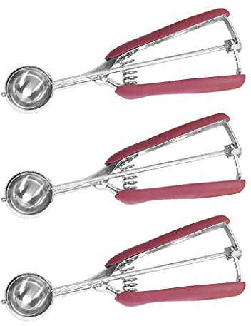 ADERFETBI Cutlery Teaspoons Stainless Steel Spoon Ice Cream Spoon Ice Cream Scooper Fruit Spoon Dessert Spoon 3 Pieces Tea Spoons(Black)