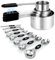 Magnetic Measuring Cups & Spoons Set, 5 Heavy Duty Cups,8 Double Sided Spoons with Leveler， Stainless Steel Fits in Spice Jars， Dishwasher Safe, Nesting Kitchen Gadgets for Cooking & Baking