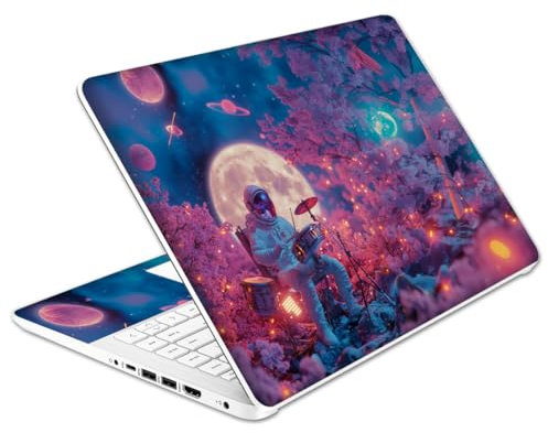 Laptop Skin Decal HP 14 - Astronaut, Laptop Cover Sticker, No Cutting Required, No Bubble, Waterproof, Scratch Resistant - Including Wide Screen and Wrist Pad