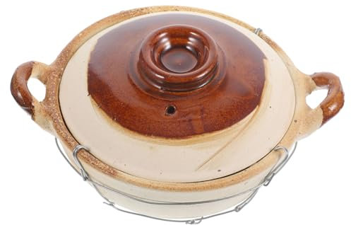 OFFSCH Cazuela Interior Esmalte Ollas De Cocina Olla De Barro Para Cocinar Nuestro Olla De Arroz Guisado Cacerolas Maceta De Barro Caldera Cazuela De Sopa Arcilla
