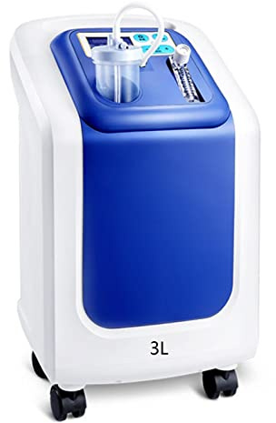 Generador de Concentrador de Oxígeno, Máquina de Oxígeno Portátil Ajustable de 1-5 L/min, Máquina de Oxígeno de Alta Pureza al 96 ± 3%, Concentrador de Oxígeno con Función de Atomización.,ZY301