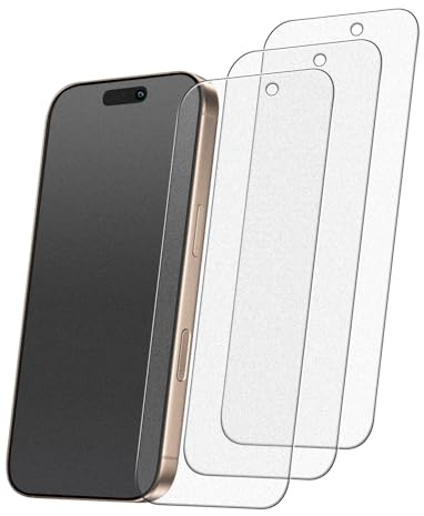 Kesuwe 3 Pack Matte Screen Protector for iPhone 16 Pro | Design for Mobile Games, Smooth Touch, Anti Scratch, Anti-Glare, Anti-Fingerprint, Easy Installation
