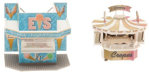 FALLER Kleinstation Zindelstein Modellbausatz mit 86 Einzelteilen 202 x 102 x 75 mm I Modelleisenbahn Zubehör H0 Gebäude I Modelleisenbahn H0 Bahnhof, Weiß