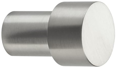 SOTECH 1 Stück Garderobenhaken TUULA aus Edelstahl massiv | inkl. Montagematerial 30 mm Gesamtlänge Wandhaken Handtuchhalter
