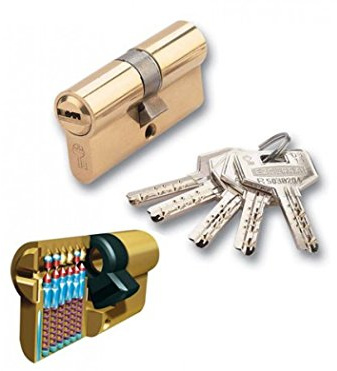 Ezcurra m78161 – Sicherheit Zylinder CHROM DS15/70 dezentrierte