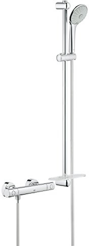 Grohe Grohtherm 1000 Cosmopolitan Thermostate - Thermostat-Brauseset, DN 15 chrom 34321002 Mit Brausegarnitur, 900mm